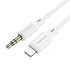 Аудіокабель BOROFONE BL18 iP silicone digital audio conversion cable White (Белый)- № 2