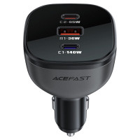 Автомобільний зарядний пристрій ACEFAST B14 165W (2*USB-C+USB-A) 3-port car charger Black (Цвет Black) - фото № 4