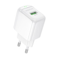 Мережевий зарядний пристрій BOROFONE BAS42A Potential single-port QC3.0 charger(EU) White (Цвет 7068) - фото № 2