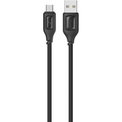 Кабель Usams US-SJ620 Micro Charging & Data Cable -- Moe Series 1m Black - изображение 1