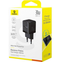 Мережевий зарядний пристрій Baseus Palm Fast Charger C+U 30W EU Cluster Black (Цвет Black) - фото № 2