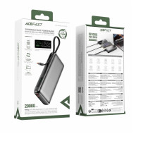 Зовнішній акумулятор ACEFAST M22 PD130W power bank with cable 20000mAh Black (Колір 7073) - фото № 2