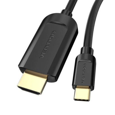 Кабель Vention Type-C to HDMI 4K 30Hz Cable 1M Black (CGUBF) - зображення 5
