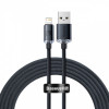 Кабель Baseus Crystal Shine Series Fast Charging Data Cable USB to iP 2.4A 2m Black (CAJY000101) - зображення 2