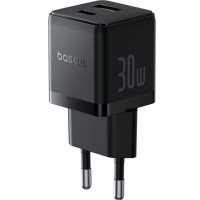 Мережевий зарядний пристрій Baseus Palm Fast Charger C+U 30W EU Cluster Black (Цвет Black) - фото № 6