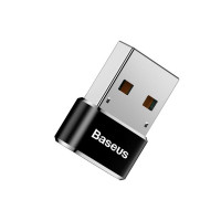 Адаптер Baseus USB Male To Type-C Female Adapter Converter Black (Колір Черный) - фото № 4