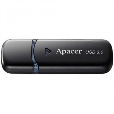 Flash Apacer USB 3.0 AH355 32Gb black (AP32GAH355B-1) - зображення 1