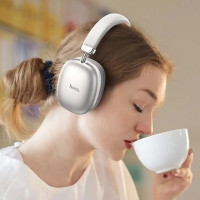 Бездротові навушники HOCO W35 wireless headphones Silver (Колір Срібний) - фото № 6