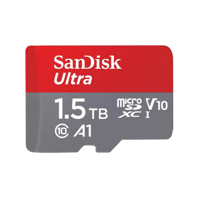 microSDXC (UHS-1) SanDisk Ultra A1 1,5TB class 10 (R150MB/s) (adapter SD) - зображення 1