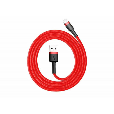 Кабель Baseus Cafule Cable USB For Lightning 1.5A 2m Red+Red (CALKLF-C09) - зображення 4
