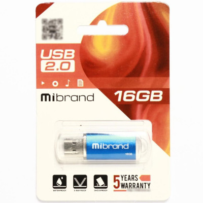 Flash Mibrand USB 2.0 Cougar 16Gb Blue (MI2.0/CU16P1U) - зображення 2