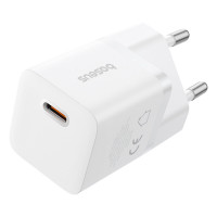 Мережевий зарядний пристрій Baseus GaN5 Fast Charger (mini) 1C 25W EU Moon White (with: Baseus Dynamic 3 Series Fast Charging Data Cable Type-C to Typ (Цвет Moon-White) - фото № 6