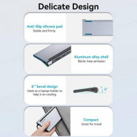 USB-хаб Vention Multi-function USB-C to HDMI/VGA/USB-C Gen 1/USB 3.0x2/USB 2.0/RJ45/SD/TF/TRRS 3.5mm/PD Docking Station 0.25m (Цвет Silver) - фото № 3