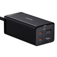 Мережевий зарядний пристрій Baseus GaN5 Pro Desktop Fast Charger 1U+2C+HDMI 67W with 1.5m power cord EU Black