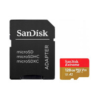 Карта пам'яті microSDXC (UHS-1 U3) SanDisk Extreme For Action Cams and Drones A2 128Gb class 10 V30 (R190MB/s,W90MB/s) (adapter) , Атикул k43722 |  купить на VILKI.NET - фото № 1