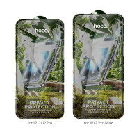Захисне скло HOCO Full screen HD privacy protection tempered glass set for iP12 Pro Max (25PCS)(G11) Black (Цвет 7073) - фото № 6
