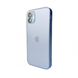 Чохол для смартфона AG Glass Matt Frame Color Logo for Apple iPhone 11 Sierra Blue