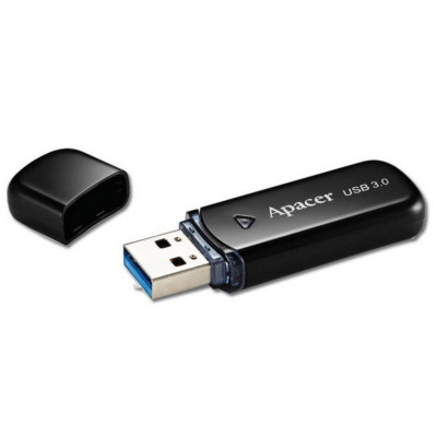 Flash Apacer USB 3.0 AH355 16Gb black (AP16GAH355B-1) - изображение 1