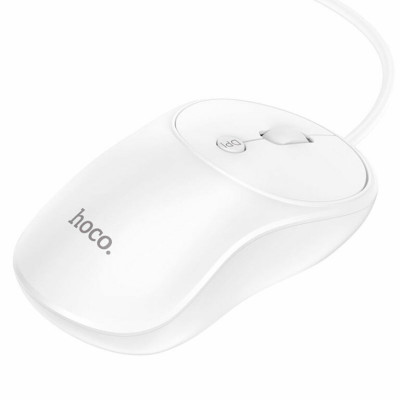 Миша Hoco GM13 Esteem business wired mouse White (6931474757852) - зображення 2