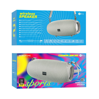 Портативна колонка BOROFONE BR12 Amplio sports wireless speaker Grey (BR12G) - изображение 3