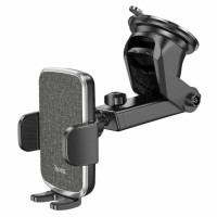 Автотримач для телефона HOCO CA95 Polaris push-type telescopic suction cup car holder Black (Колір Черный) - фото № 2