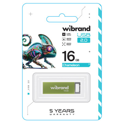 Flash Wibrand USB 2.0 Chameleon 16Gb Light green - изображение 2