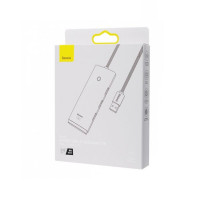 USB-хаб Baseus Lite Series 4-Port USB-A HUB Adapter (USB-A to USB 3.0*4 ) 1m Black (Цвет Черный) - фото № 7