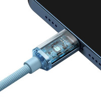Кабель Baseus Gem Fast-Charging Data Cable USB-C to iP 20W 2m Galaxy Blue  - фото № 4