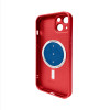 Чохол для смартфона AG Glass Matt Frame Color MagSafe Logo for Apple iPhone 13 Cola Red (AGMattFrameMGiP13Red) - зображення 2