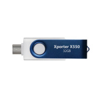 Флеш-накопичувач Patriot USB 3.2 Gen 1 Xporter X550 32GB Type-A+C (Цвет Белый) - фото № 2