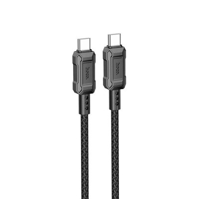Кабель HOCO X94 Leader 60W charging data cable Type-C to Type-C Black (6931474794321) - зображення 1