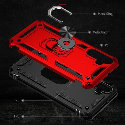 Чохол для смартфона Cosmic Robot Ring for Samsung Galaxy A34 5G Red (RobotA34Red) - изображение 5
