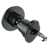 Автотримач для телефона HOCO H12 Fine jade ring magnetic car holder(air outlet) Black (Цвет Черный) - фото № 3