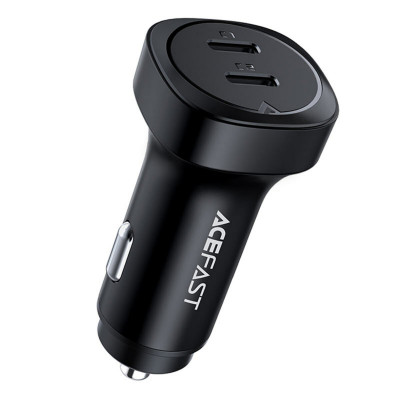 Автомобільний зарядний пристрій ACEFAST B2 72W dual USB-C metal car charger - зображення 1