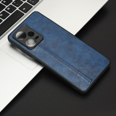 Чохол для смартфона Cosmiс Leather Case for Xiaomi Redmi Note 12 Pro 5G Blue (CoLeathXRN12P5GBlue) - изображение 5