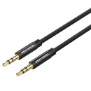Аудіокабель Vention Fabric Braided 3.5mm Male to Male Audio Cable 2M Black Metal Type (BAGBH)