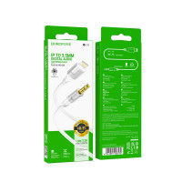 Аудіокабель BOROFONE BL19 Creator digital audio conversion cable iP White (Цвет Белый) - фото № 4