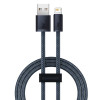 Кабель Baseus Dynamic Series Fast Charging Data Cable USB to iP 2.4A 2m Slate Gray (Slate-Gray) Baseus - № 1