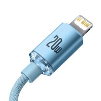Кабель Baseus Gem Fast-Charging Data Cable USB-C to iP 20W 2m Galaxy Blue  - фото № 5