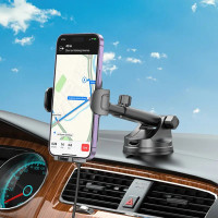 Автотримач для телефона з БЗП BOROFONE BH203 Blue Charm wireless fast charging car holder(center console) (Цвет 7073) - фото № 7