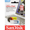 Flash SanDisk USB 3.0 Ultra Flair 64Gb Blue (SDCZ73-064G-G46B) - зображення 2