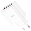 Мережевий зарядний пристрій HOCO C102A Fuerza QC3.0 four-port charger 18W White (Белый)- № 4