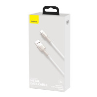 Кабель Baseus Cafule Series Metal Data Cable USB to Type-C 66W 1m White (Колір White) - фото № 2