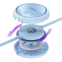 Кабель Baseus Free2Draw Mini Retractable Charging Cable Type-C to Type-C 100W 1m Galaxy Blue  - фото № 5