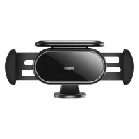 Автотримач для телефона Baseus Steel Cannon pro Solar Electric Car Mount Black (Колір Черный) - фото № 2