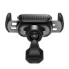 Автотримач для телефона Baseus Steel Cannon pro Solar Electric Car Mount Black (Черный)- № 4