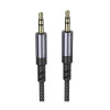 Аудіокабель BOROFONE BL24 Graceful audio cable AUX Metal Grey (Metal Gray)- № 6