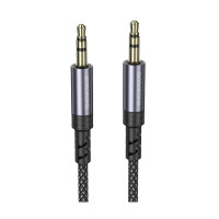 Аудіокабель BOROFONE BL24 Graceful audio cable AUX Metal Grey (Цвет Metal Gray) - фото № 6