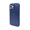 Чохол для смартфона AG Glass Matt Frame Color Logo for Apple iPhone 13 Pro Max Navy Blue