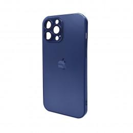 Чохол для смартфона AG Glass Matt Frame Color Logo for Apple iPhone 13 Pro Max Navy Blue
